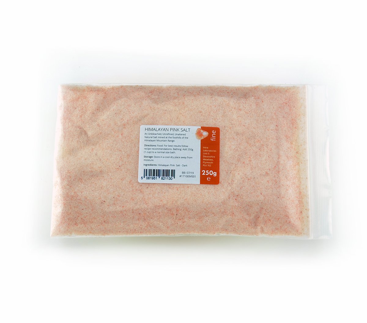 Himalayan Pink Salt Fine Grade 250g - Natural & Unrefined Pink Salt from the Himalayas