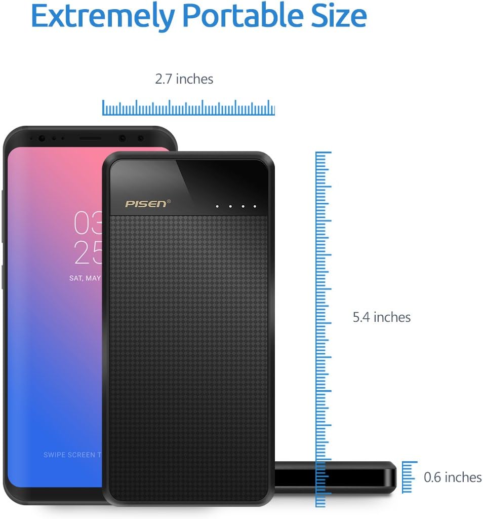 PISEN Power Bank 2C Dimensions