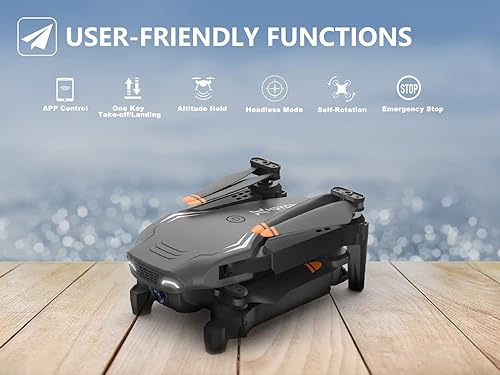 Miniatura 6 de Heygelo Dron S90 con cámara para adultos mini drones FPV HD 1080P para niños principiantes juguetes plegables RC cuadricóptero regalos para niños y