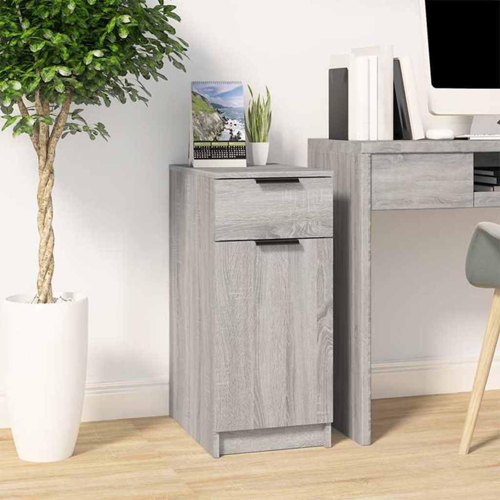Armoire de Bureau Grise Sonoma 33,5 x 50 x 75 cm en Bois d'Ingénierie