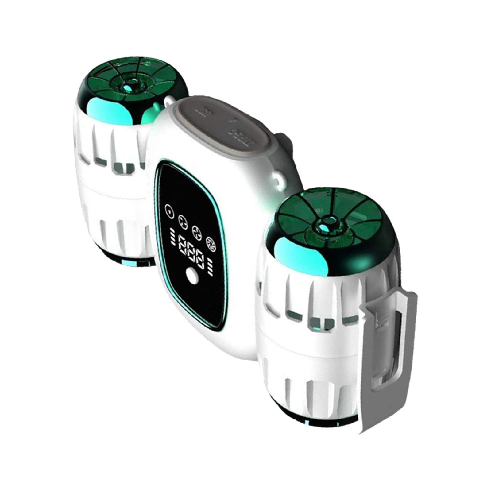 Ventilateur portable de ceinture blanc silencieux pour travailler au frais sans gêne