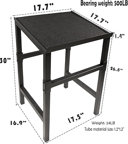 Miniatura 7 de Soporte para mancuernas y pesas rusas, color negro, resistente, ajustable, soporte de pesas para mancuernas, soporte de pesas para gimnasio en casa