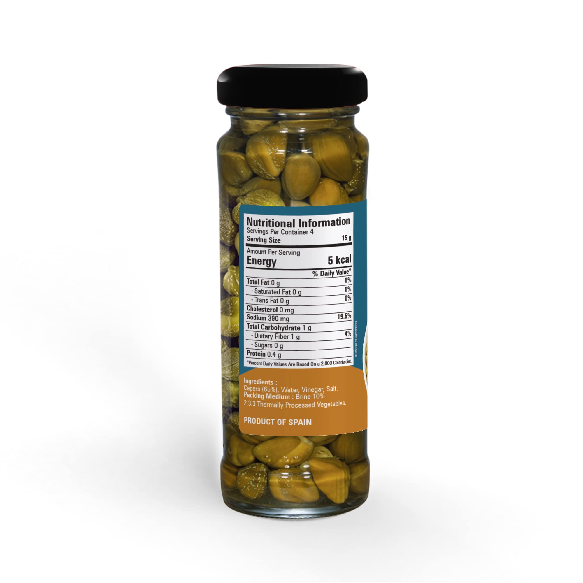 Abbie's Capers in Brine 200 g (100 g X 2 units), Product of Spain 3
