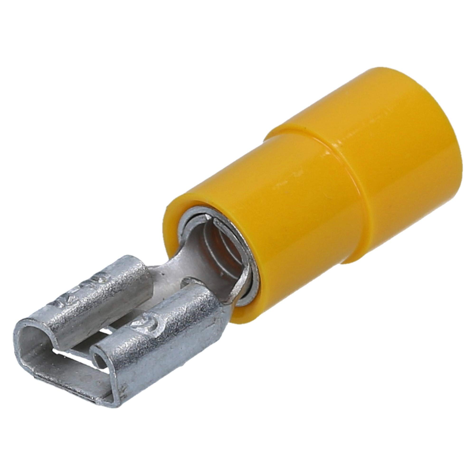 Kalitec 340 Pezzi Connettori Piatti e Prese Faston Isolate 0,25-6 mm² | Set di capicorda in rame e PVC per cablaggio veicoli e officina, kit assortimento connettori elettrici in scatola robusta