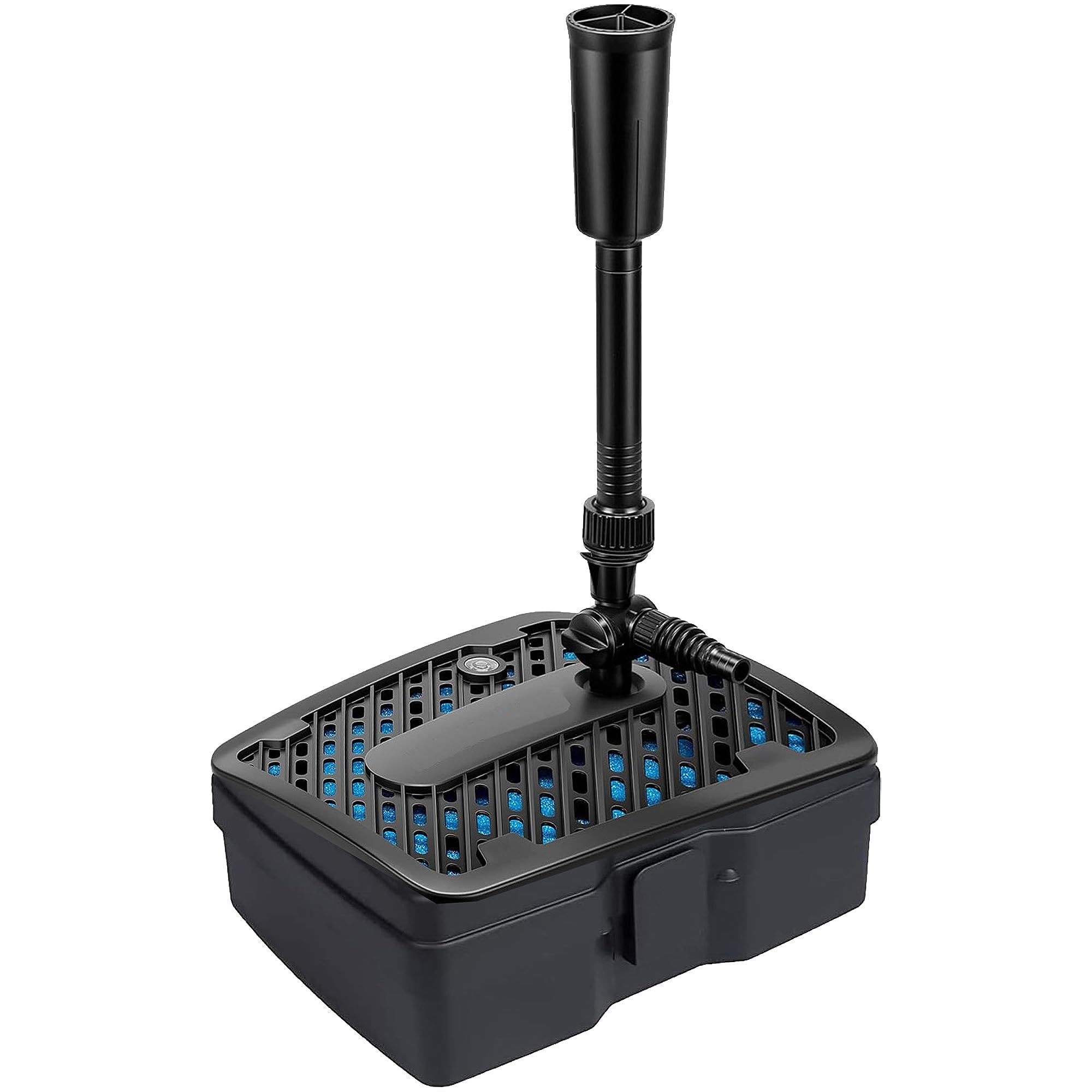 Pondhero Black Pond Pump And Filter With Uvc - Clear Healthy Garden Pond With Fountain And Easy Installation - Pumps For Small Ponds Sized 2000-9000 Litres (3000)