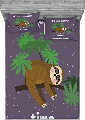 Miniatura 70 de Ambesonne Juego de sábanas bajeras y fundas de almohada occidentales, sombrero de vaquero con temática del salvaje oeste y cuerda de ganadería vieja