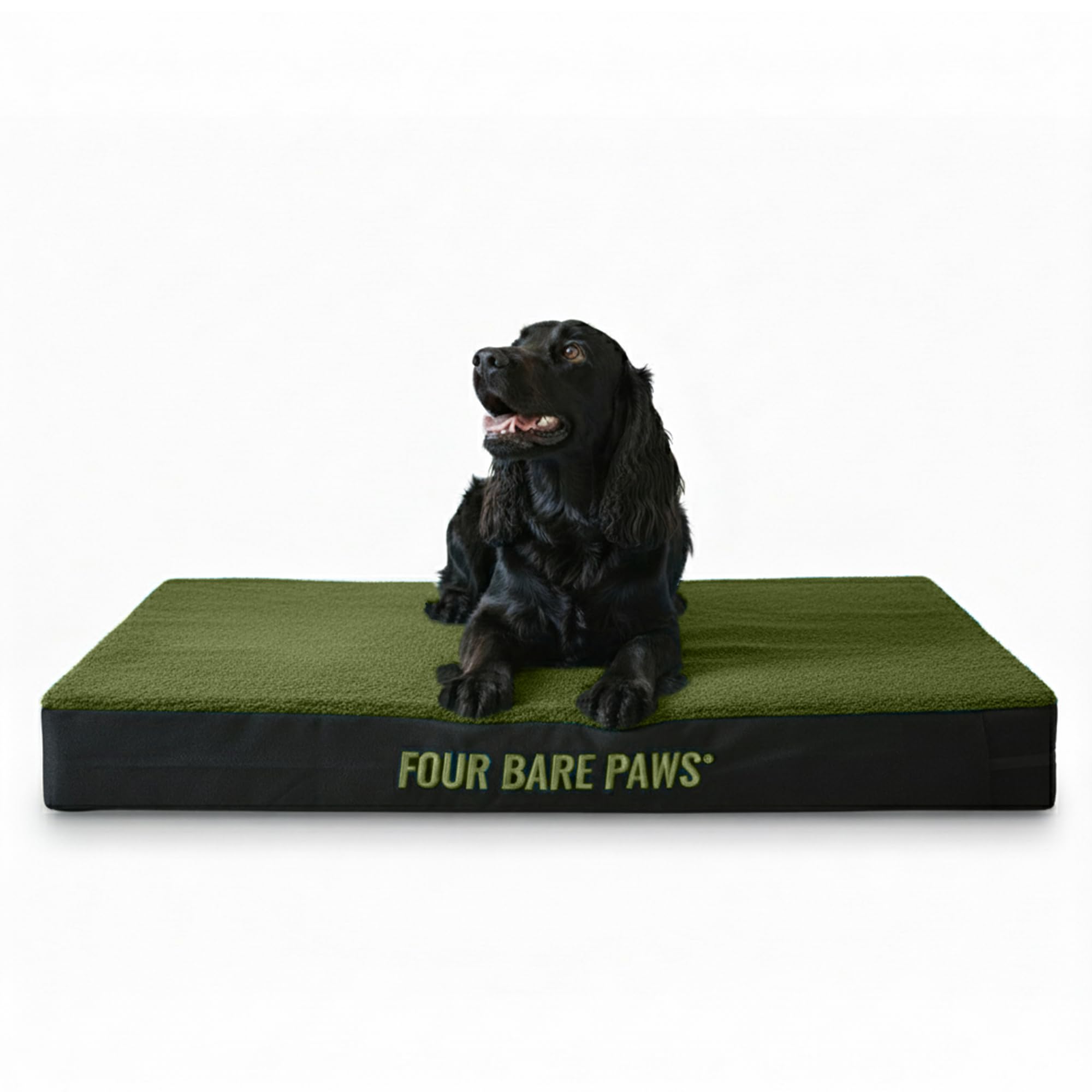 Four Bare Paws Orthopedic Dog Bed Mattress – Supportive Pet Bed for Small, Medium & Large Dogs – Washable Cover, Durable Comfort Cushion for Joint Relief, Ideal for Senior & Arthritic Dogs
