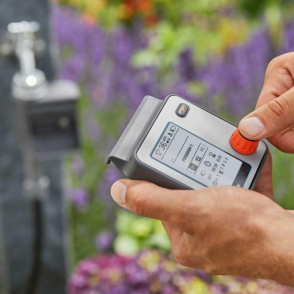 Gardena Water Control Master, automático, riego Que Ahorra Tiempo, 6 horarios, Pantalla LCD, función de Ahora Agua, Parada Segura (1892-28)