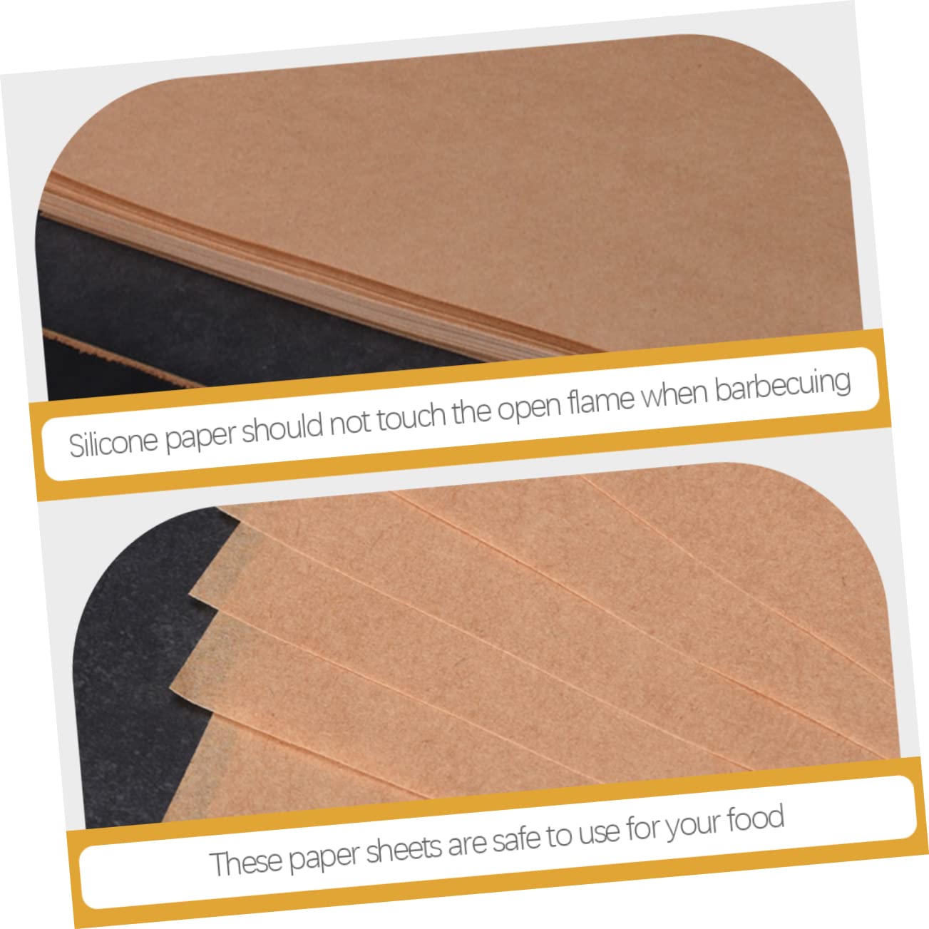 Zerodeko Lot De 500 Feuilles De Cuisson Résistantes à La