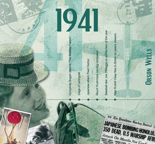1941 The Classic Years 20 Track Cd Greetings Card