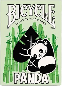 Bicycle Panda Playing Cards Cute Animal Playing Cards 1 Deck, Green