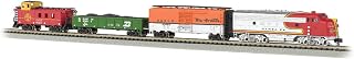Bachmann Super Chief N Scale Ready-to-Run Electric Train Set - F7-A Locomotive, E-Z Track & Santa Fe Warbonnet