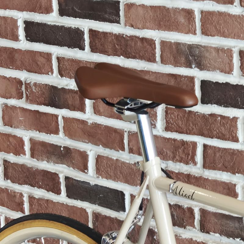 PU Material Retro Comfortable Bicycle Saddle Brown Black Front Seat for Mountain Road Folding Fixie Bike Cycle Part