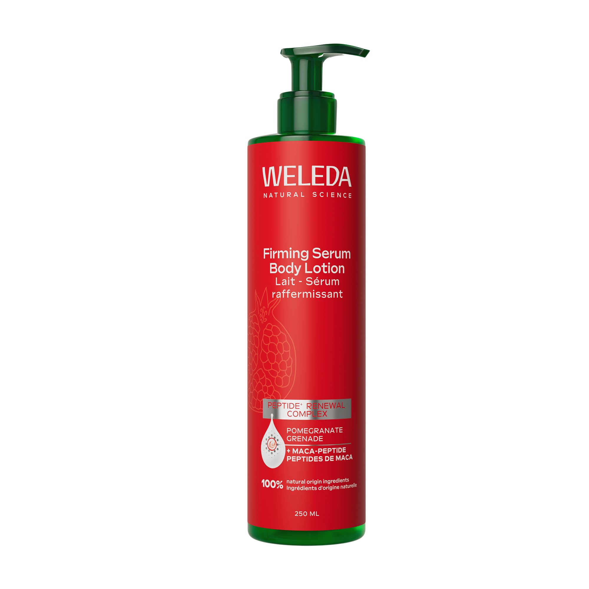 Weleda Firming Serum Body Lotion with Pomegranate, Body Moisturiser with Maca-Peptide, Moisturising Cream For Men & Women