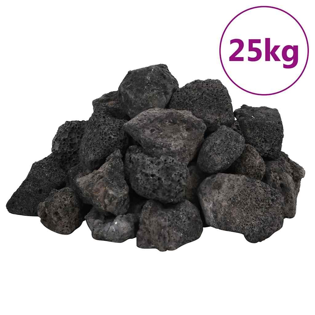 Genérico Rocas volcánicas Negras 25 kg 3-5 cm,Producto para Mascotas y Animales,Productos para Mascotas,Productos para Peces,Decoración de acuarios,Negro,25.85 kg,3217183
