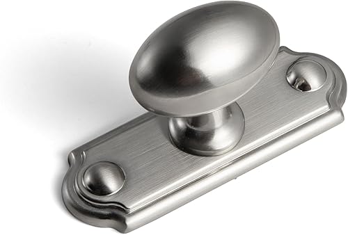 Miniatura 8 de Goo-Ki Perillas de gabinete de latón cepillado de perfil bajo, aleación de zinc para pomos de cajones para armario de armario, paquete de 6