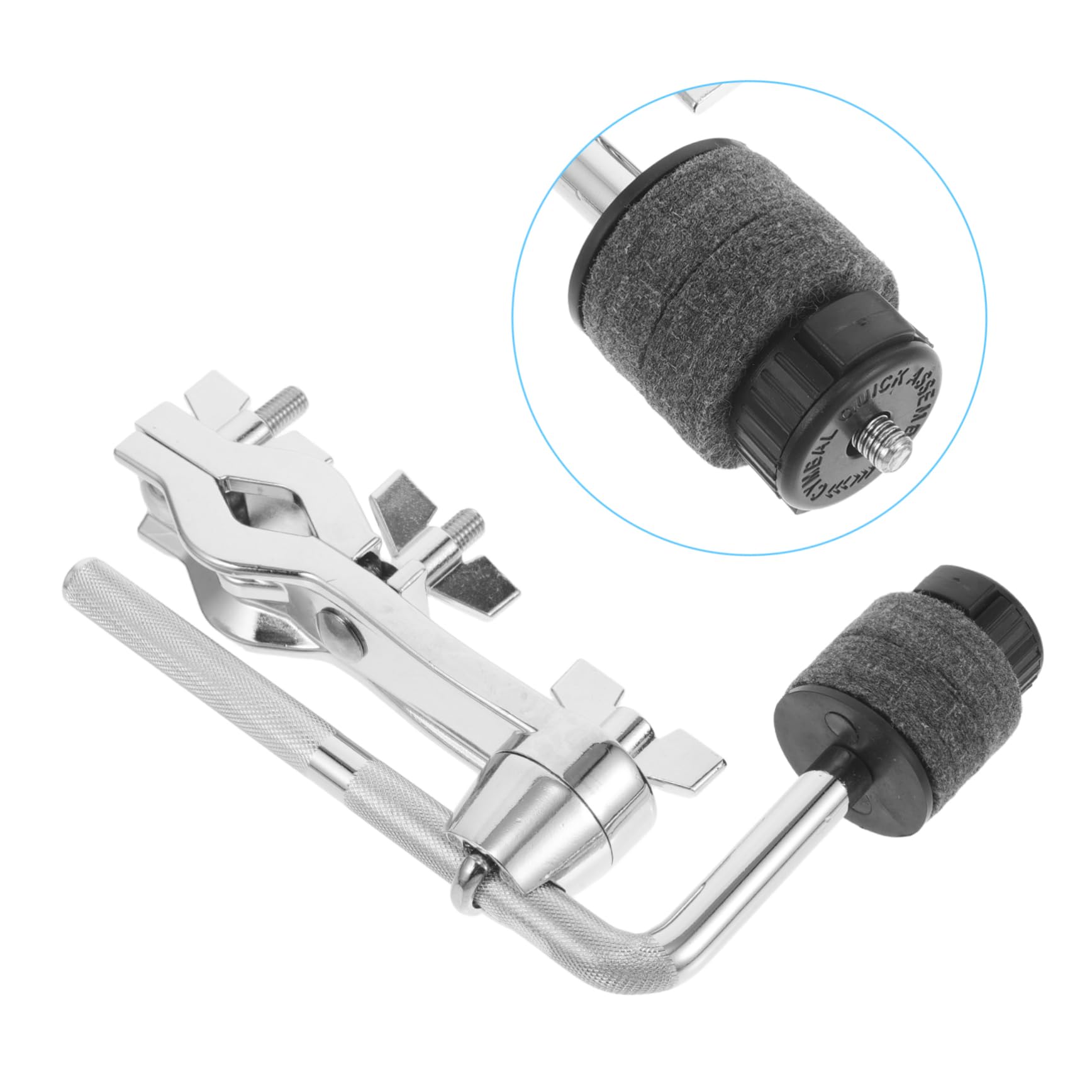 Vaguelly Clip de Extensión para Platillos de Batería Montaje Individual de Soporte para Instrumentos de Percusión para Platillos Musicales Escenarios de Jazz y Percusión