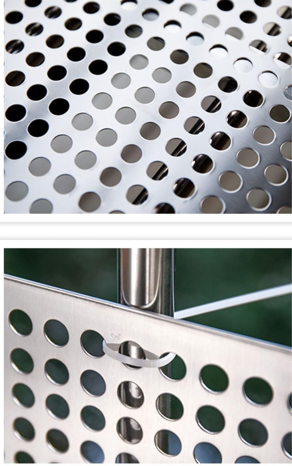 Edelstahl-Lochblech, 1 mm dicke Metallplatte, dekorative Gitter, auslaufsichere Fensterpolster, 0,75 x 1 m Größe, langlebig und stilvoll für Heimwerker