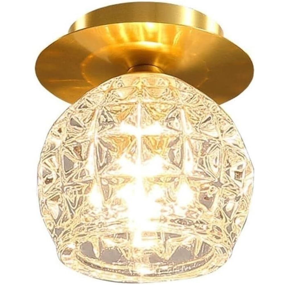 Plafonnier en verre géométrique pour sublimer l'ambiance du couloir