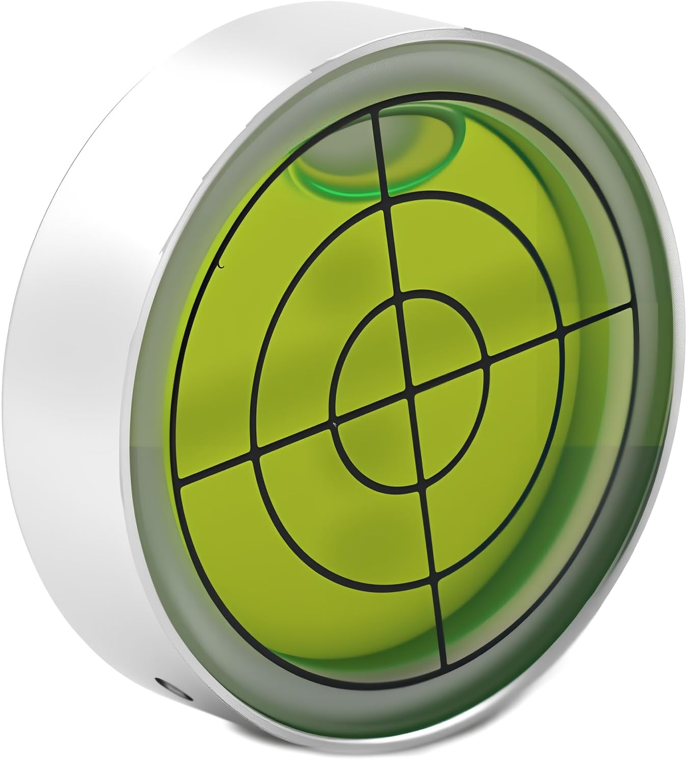 1.2" Small Bullseye Bubble Level, Alloy Metal Small Level Bubble Horizontal Rv Leveling Round Bubble Spirit level for Tripod RV Ball Head, High Accuracy 30' /2mm