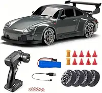 Carro RC Drift 1/24 2,4 GHz 4WD Controle Remoto Esportivo Corrida Modelo 993 Tração 4x4, Com Bateria e Pneus Drift
