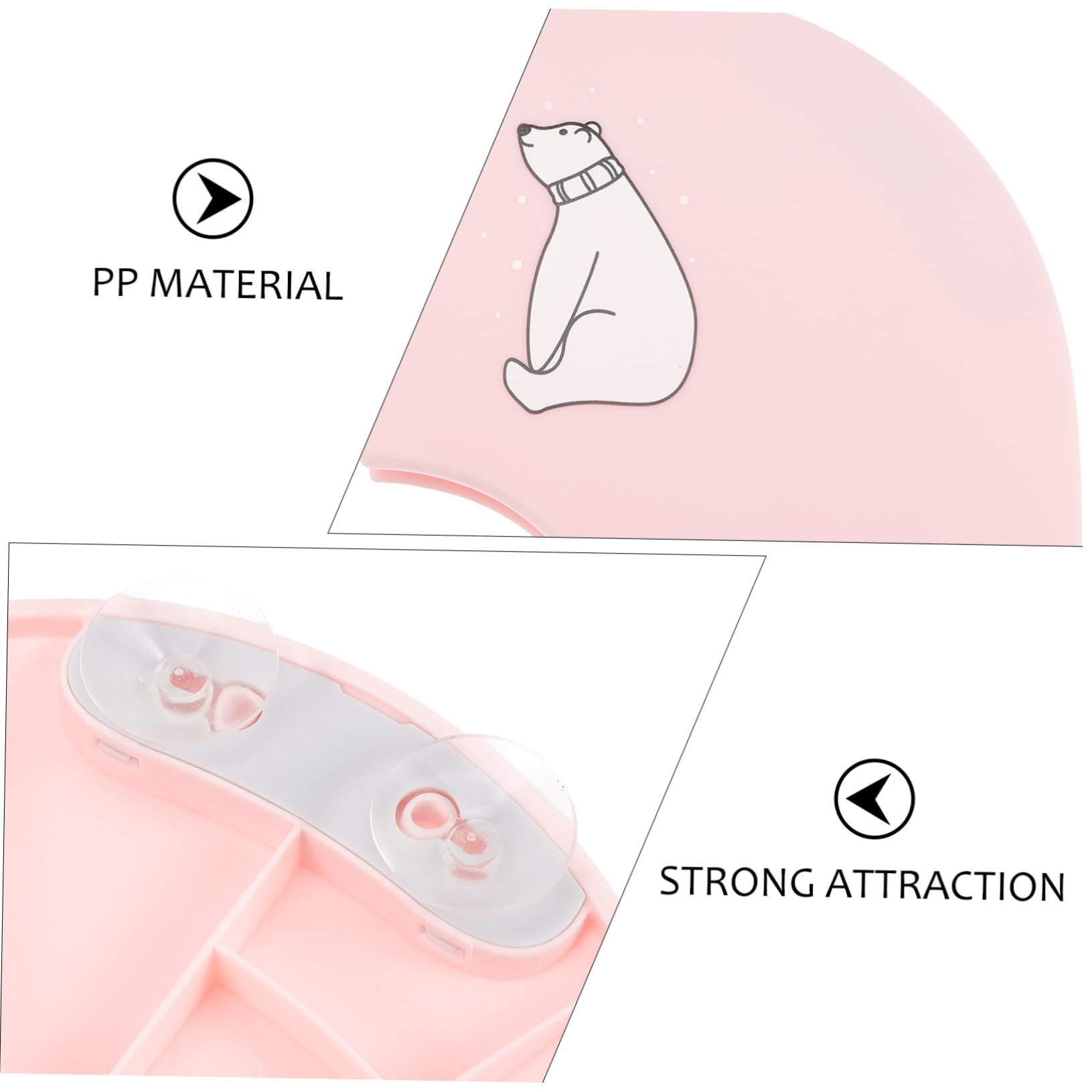 Asiento de Inodoro Portátil Plegable para Niños, Rosa, Pp