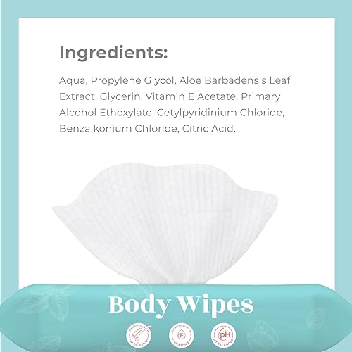 Miniatura 9 de Toallitas corporales (paquete de 14)  140 toallitas de baño XL para adultos sin enjuague, toallitas para adultos mayores  Limpieza suave de la piel