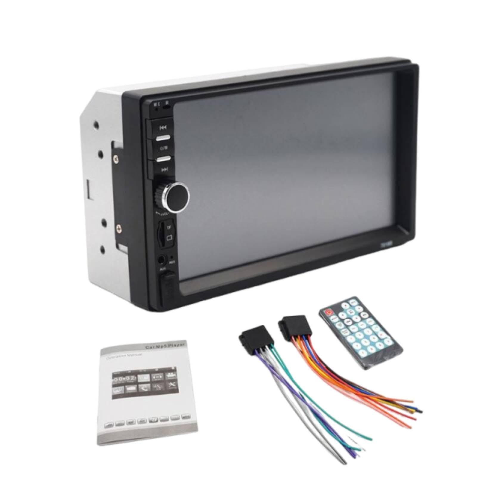 Car Stereo Player Smartphone Integration Car Radio with Touchscreen 7 Inch Double Head Unit for Drivers, Commuters, Road Trips-image-44