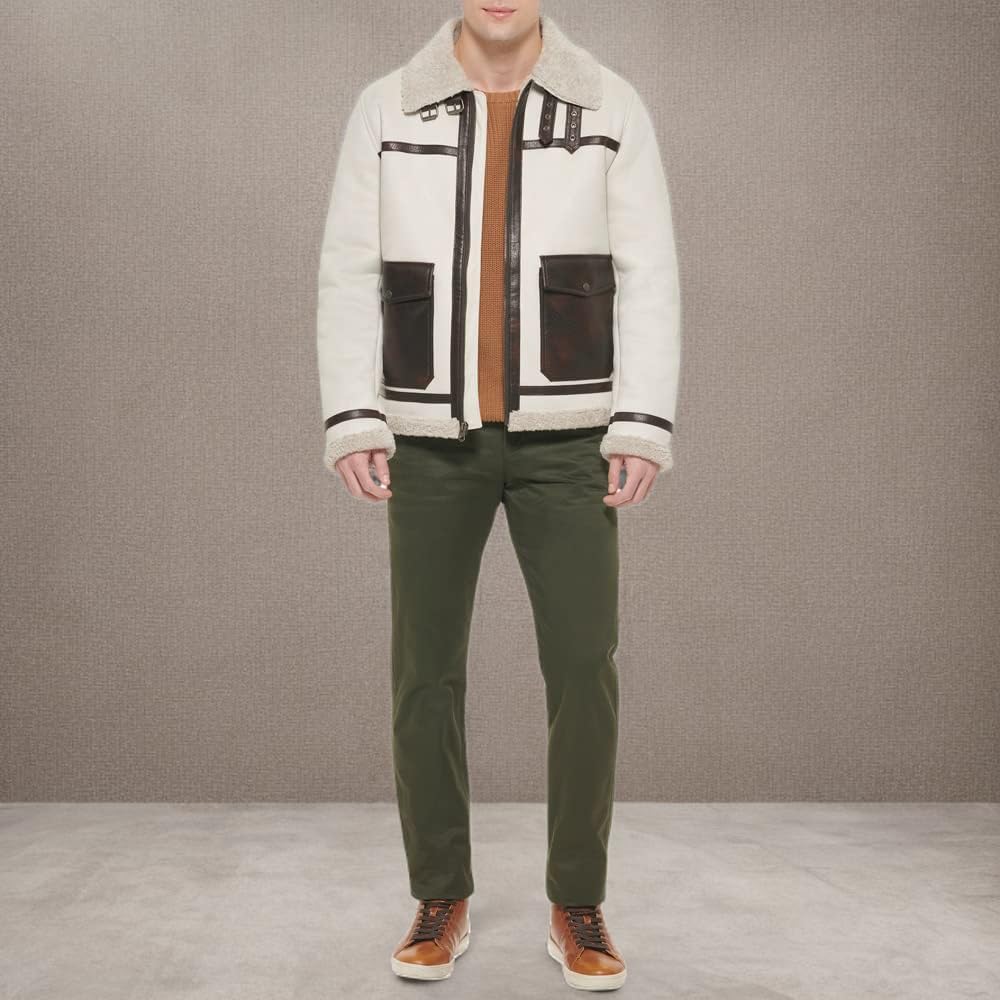 Levi's Men's Faux Shearling Rancher Aviator Jacket - Image 7