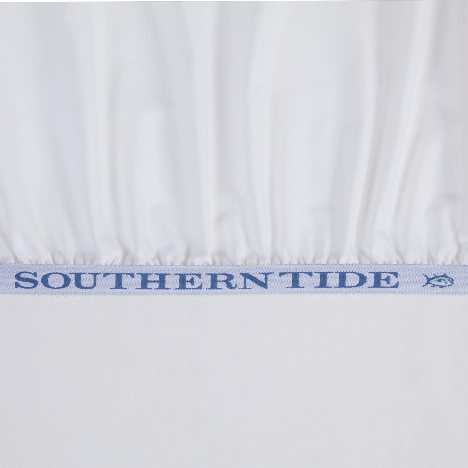 Southern Tide Cotton Twill Sheet Set – 100% Cotton, 300 Thread Count – Soft and Durable Sheets for Cozy, Everyday Luxury – Wrinkle-Resistant, Year-Round Comfort – Queen – White