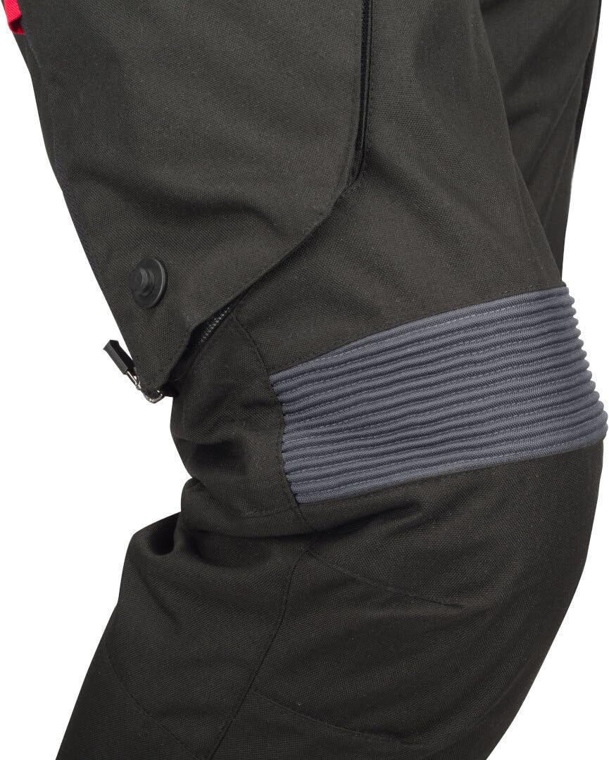 Bering Halifax 17353 wodoodporne motocyklowe spodnie tekstylne, czarny/antracytowy, 2XL