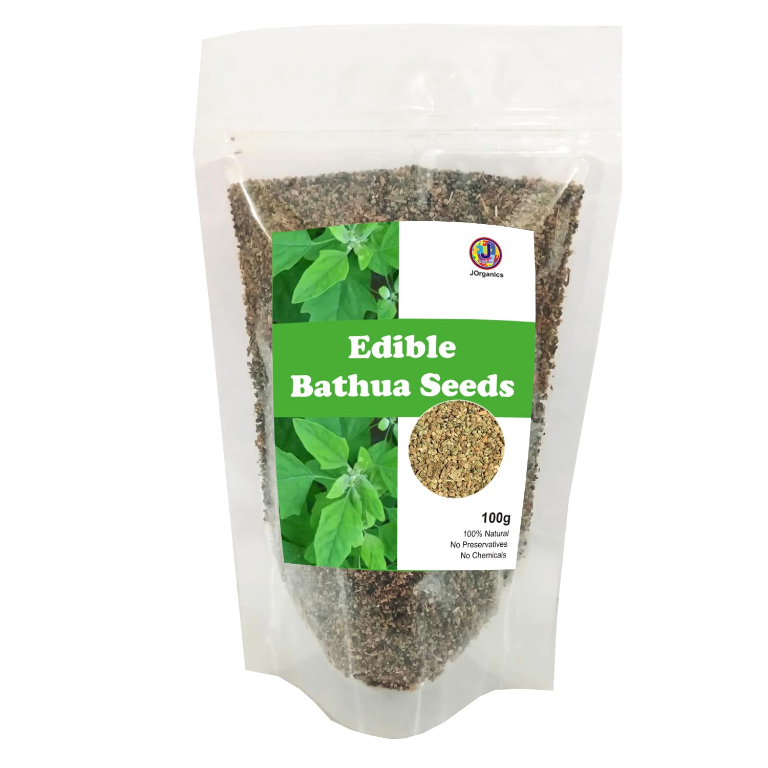 JOrganics Bathua Seeds (Bathua Beej) | Nutrient-Rich & Versatile for Eating, Home Gardening - 100Gram, Pack of 1