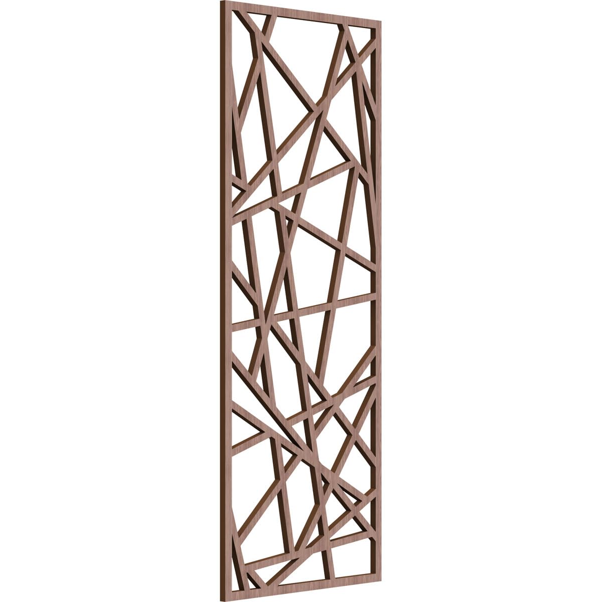 Conway Decorative Pierced Fretwork Wood Wall Panels, 15 3/8"W x 39 3/8"H x 3/8"T, Walnut