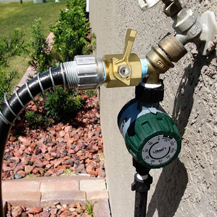 Miniatura 6 de Hooshing Manguera de jardín Válvula de cierre de latón resistente 34 "GHT Manguera de jardín Conector Válvula de control de flujo de agua