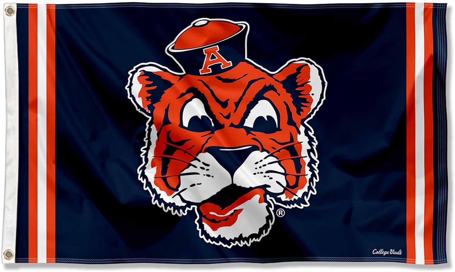 College Flags & Banners Co. Auburn Vintage Retro Throwback 3x5 Banner Flag