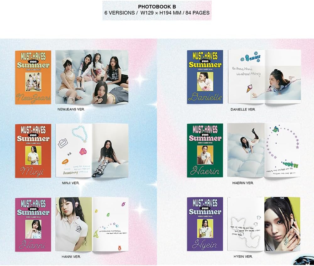 NewJeans - 2nd EP Get Up [Bunny Beach Bag ver.] Album (NEWJEANS ver.) + 3 Extra Photocards Set