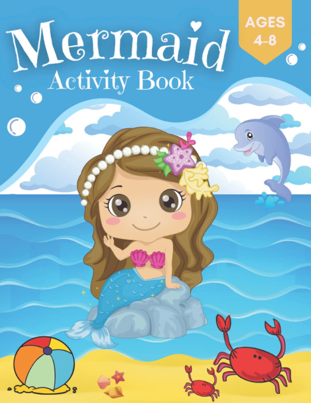 Mermaid Activity Book For Kids Under The Sea Coloring Pages ...