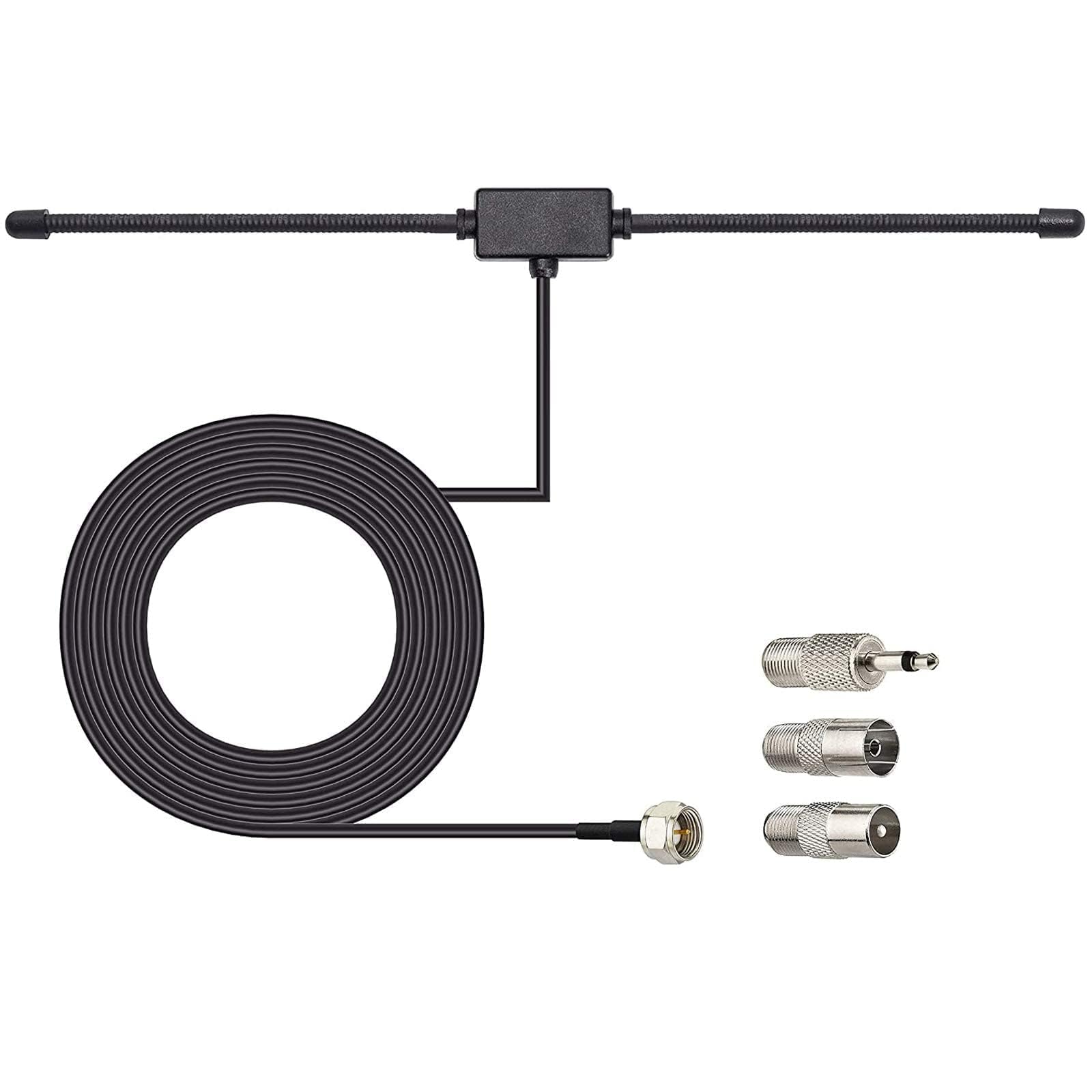 Bingfu Antenna Radio FM DAB Dipolo Interni con Cavo 3 m Antenna Ricambio per Casa Amplificatore Ricevitore AV Audio Vedio Sistemi Hi-Fi Tuner Vintage