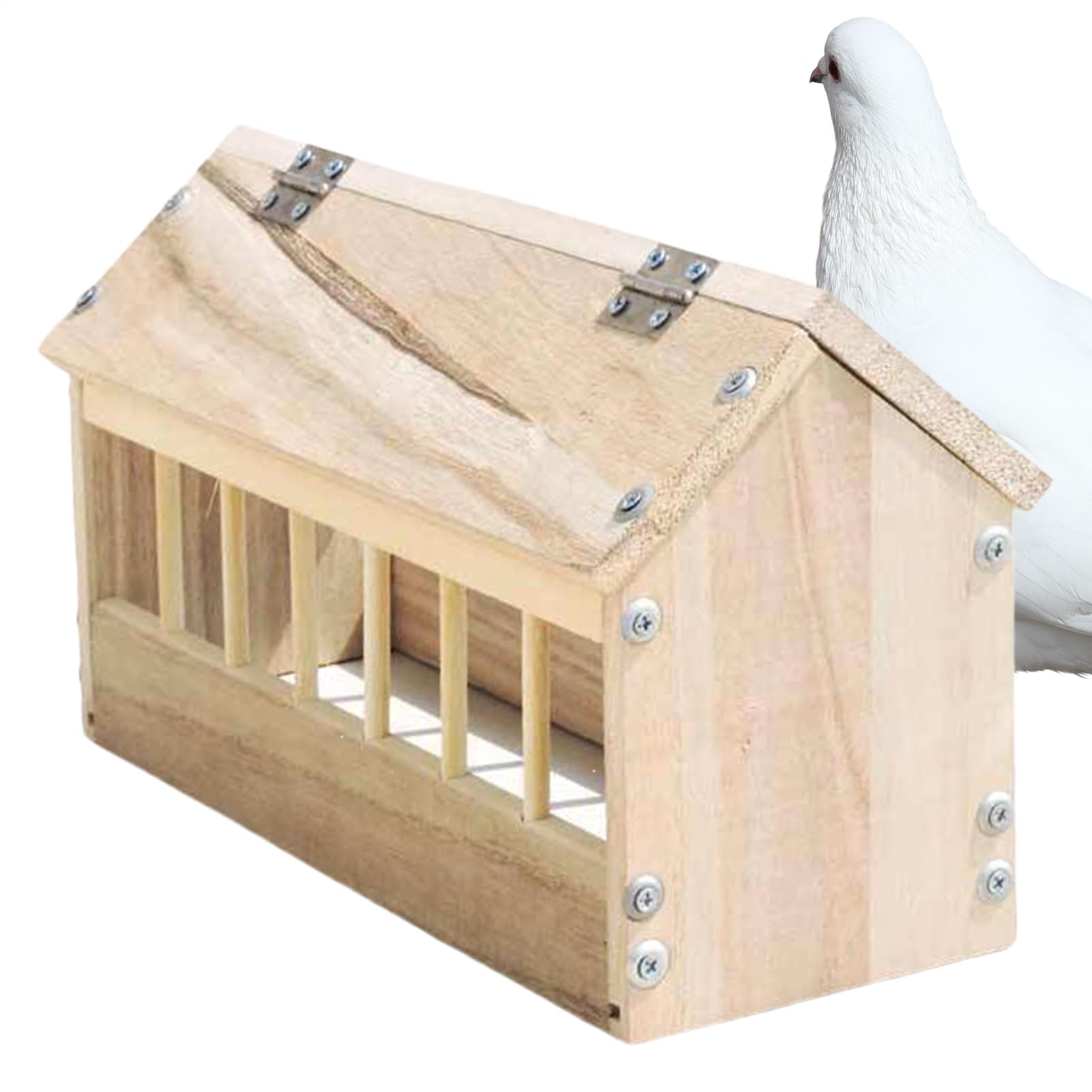 Distributeurs de nourriture pour cailles en bois anti-gaspillage pour poulailler et jardin