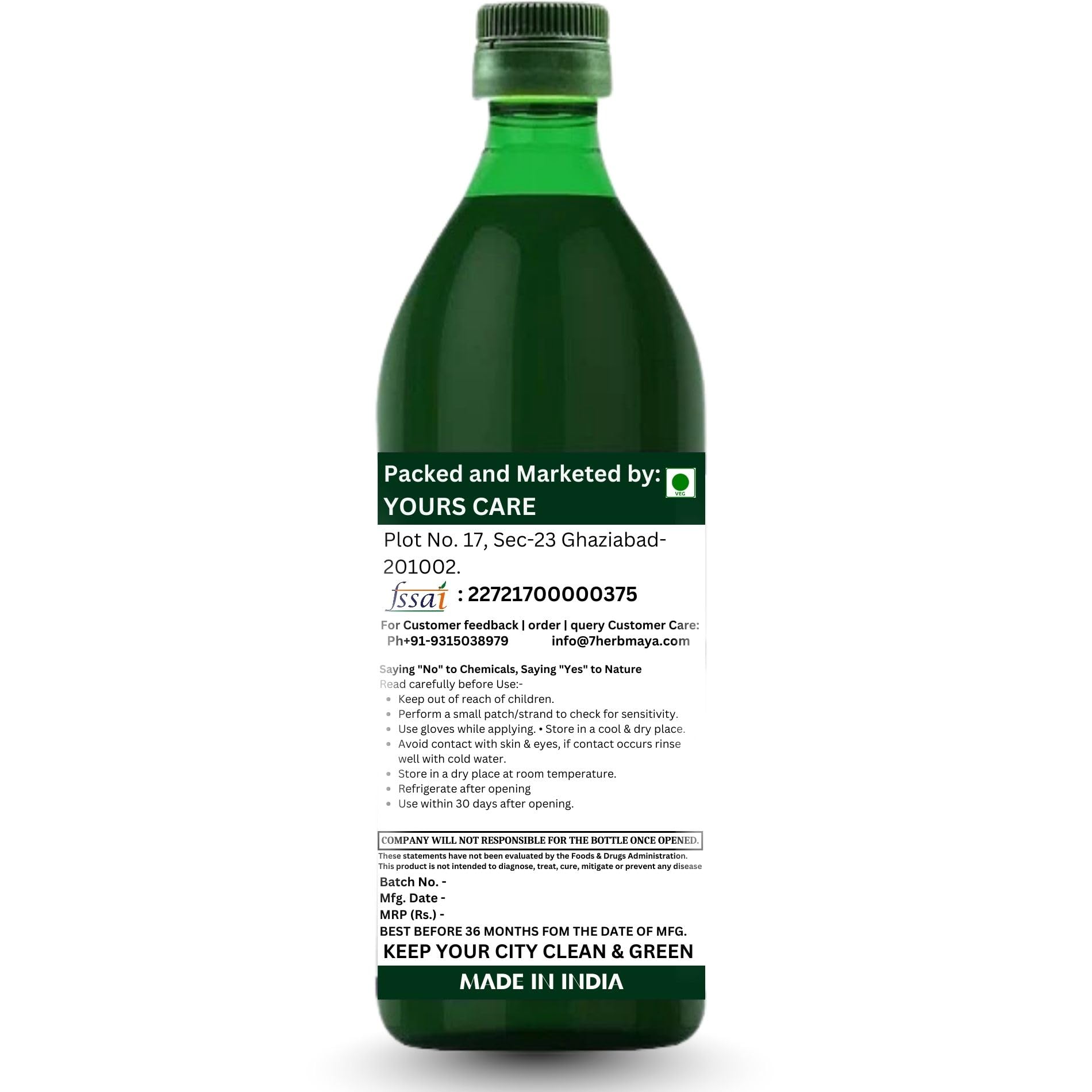 7Herbmaya Punarnava Makoy Juice | Herbal Wellness Daily Balance & Light Nutrition | Sugar-Free (500 Ml, Punarnava Makoy Juice)