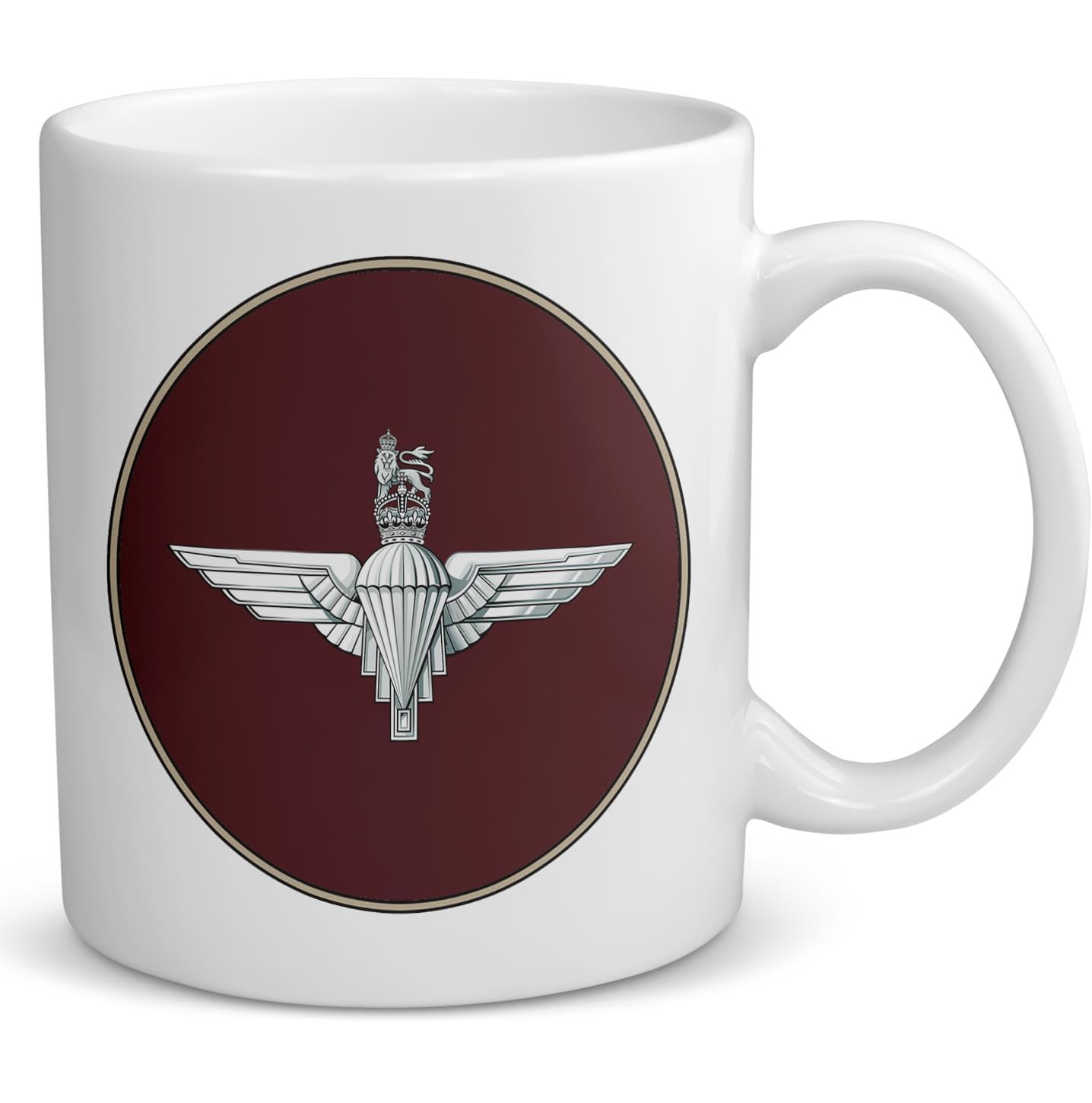 Badges On Mugs White The Parachute Regiment Personalised Mug