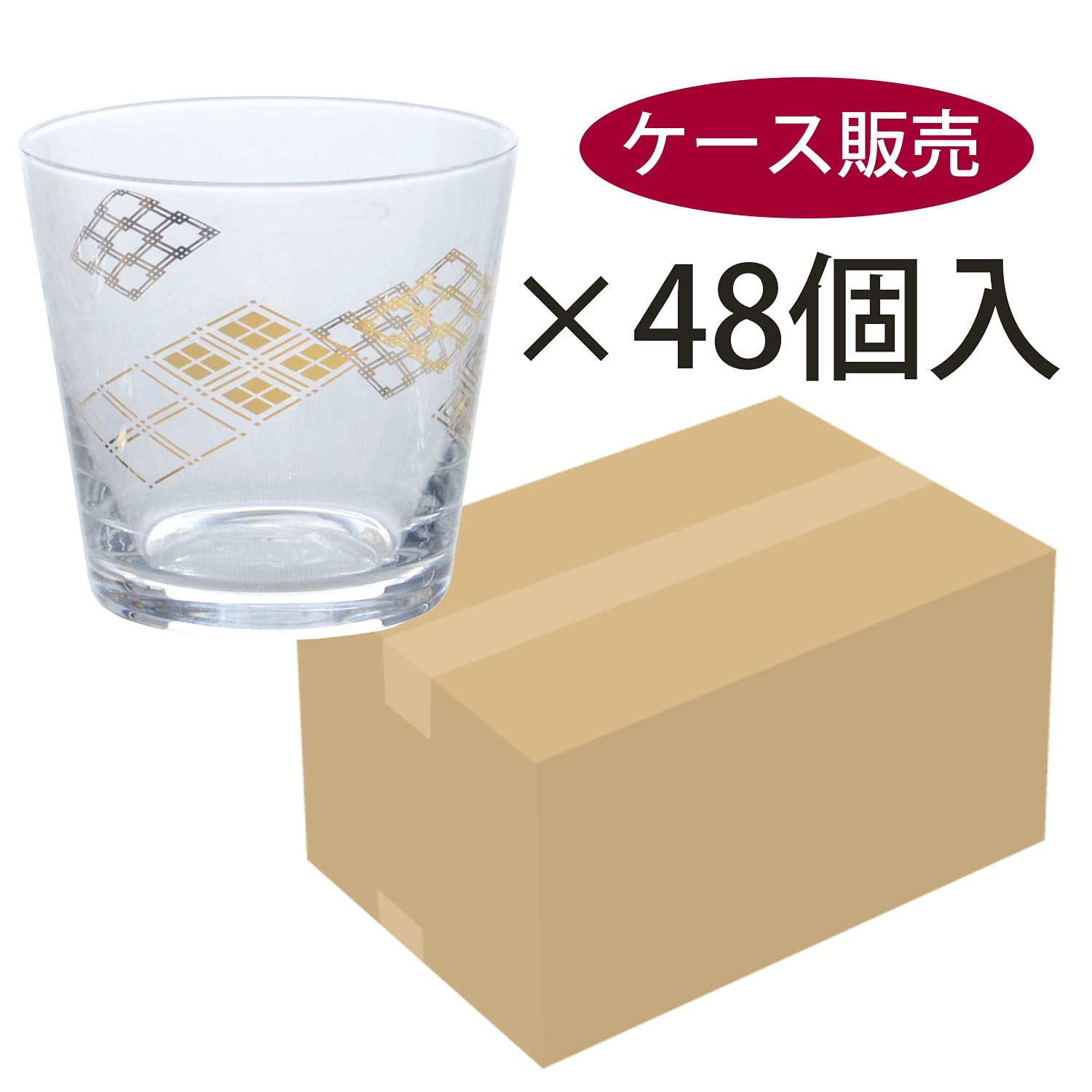 ???????? Toyo Sasaki Glass BT-20206-J417 Cooling Sake Glass, Japanese Crest Cup, Rishi Pattern, Made in Japan, 6.3 fl oz (170 ml), Set of 48 (Sold by Case)