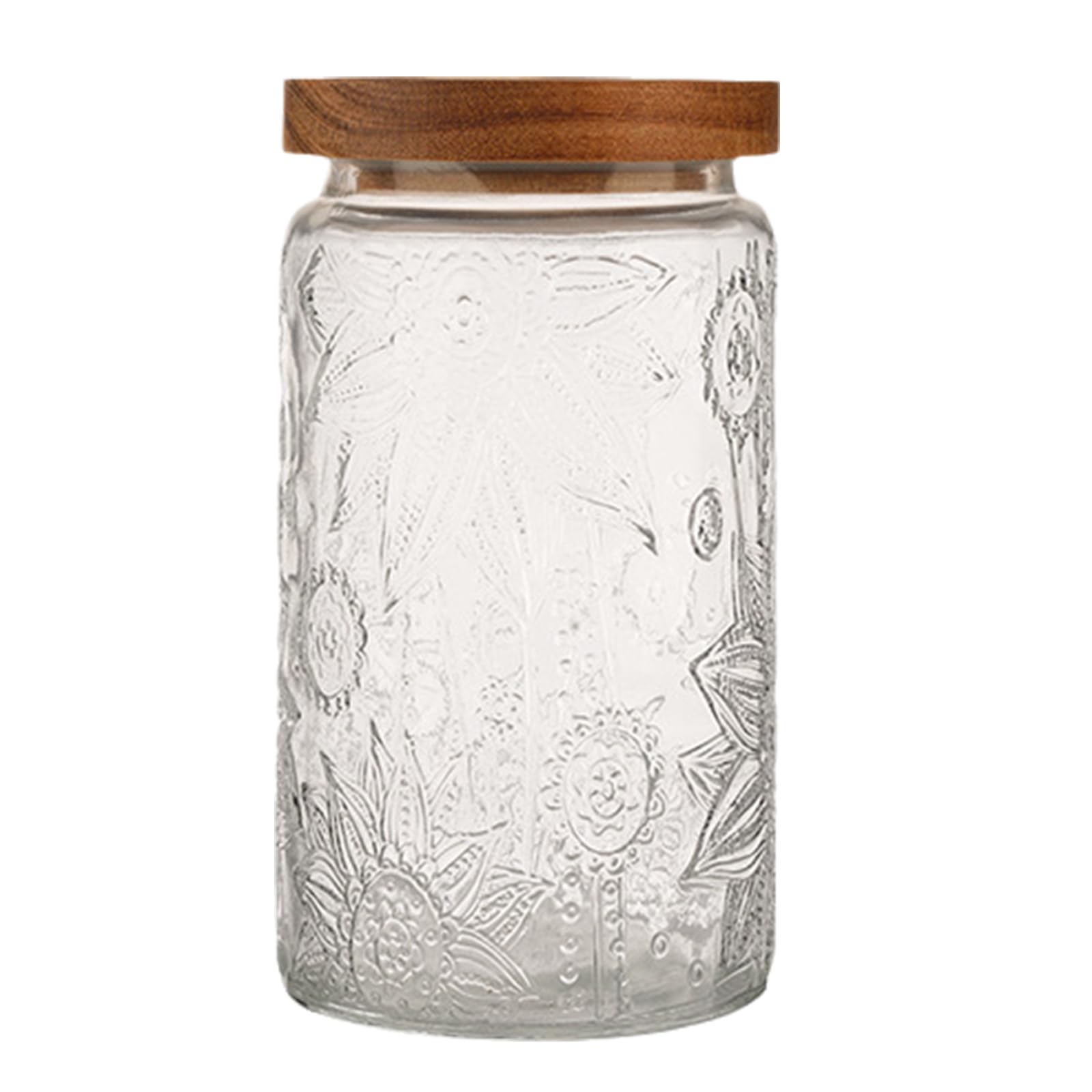 YROHGKPN Practical Glass Storage Solution Canister Space Saving Glass Storage Canister for Snacks Grains and Bathroom Essential Home Organization Jar