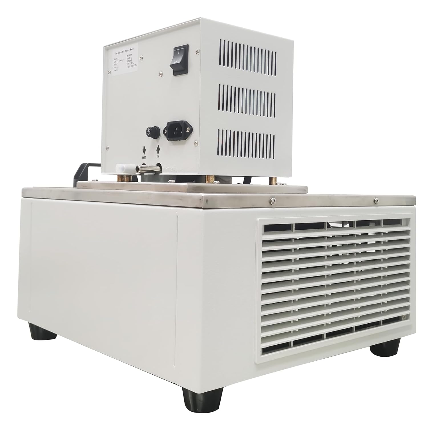 TECHTONGDA Laboratory Chiller Circulator 6L Chiller -5℃-100℃ Refrigerated Circulating Water Liquid Bath Cooling Circulator Pump Chiller 110V Low Temperature Thermostatic Water Bath for Viscometer