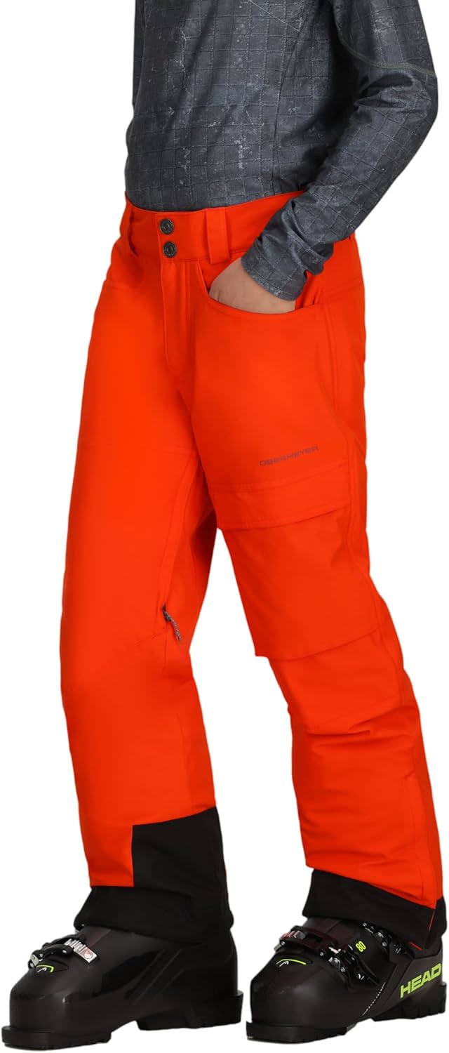 Obermeyer Boys Parker Snow Pants, Insulated and Waterproof, Thigh Vented with Extended Wear System