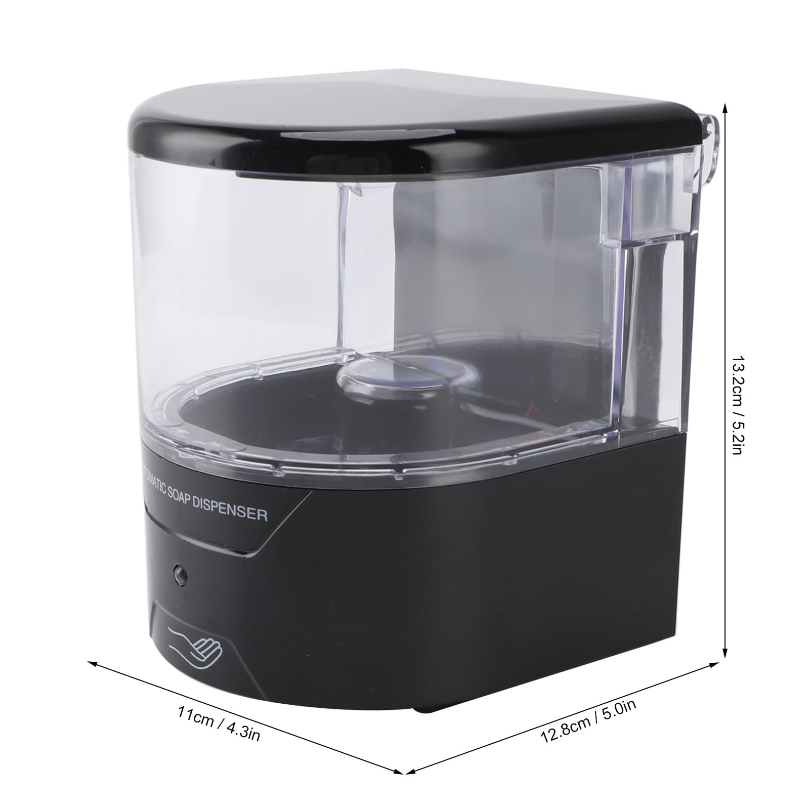 Dispensador de jabón de Pared, 600 ml, automático, igente, eléctrico y sin Contacto. Incluye depósito para jabón. Ideal para el baño.