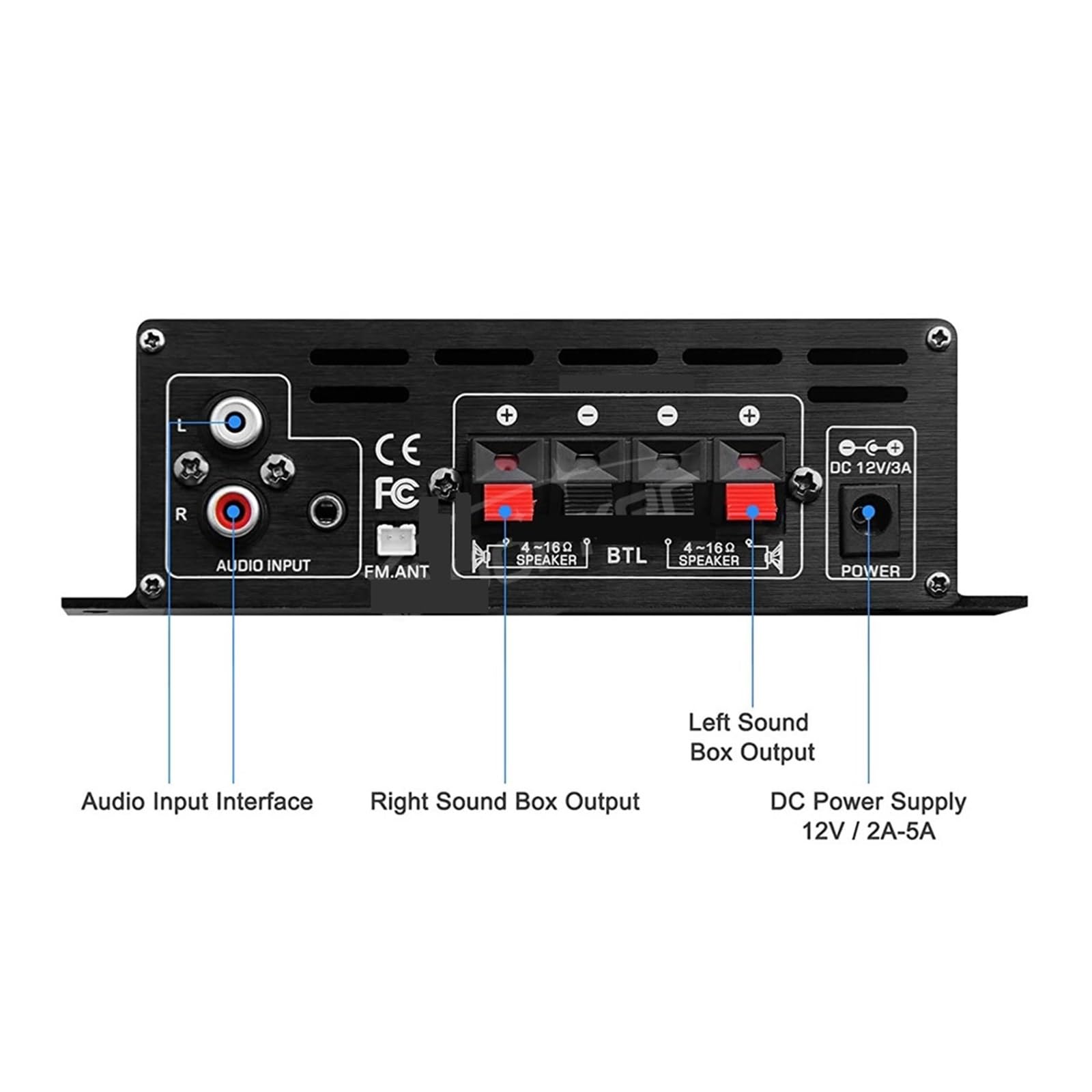Amazon.co.jp: サウンドアンプチャンネル Bluetooth アンプホーム
