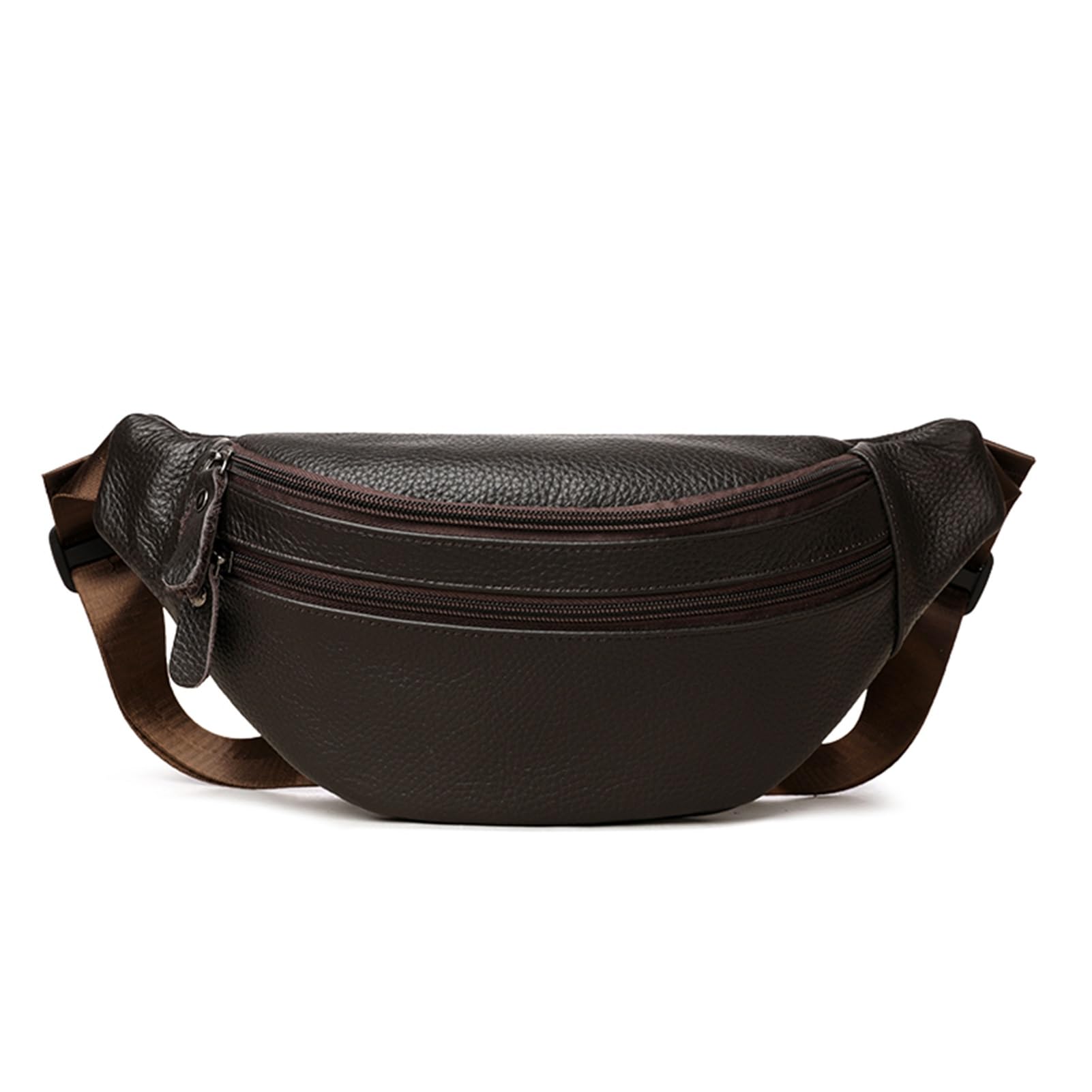 Leather Chest Bag for Women, Crossbody Belt Bag Fanny Pack Purse Fashionable Waist Bags Handbag for Everyday Use Trip Walking Hiking
