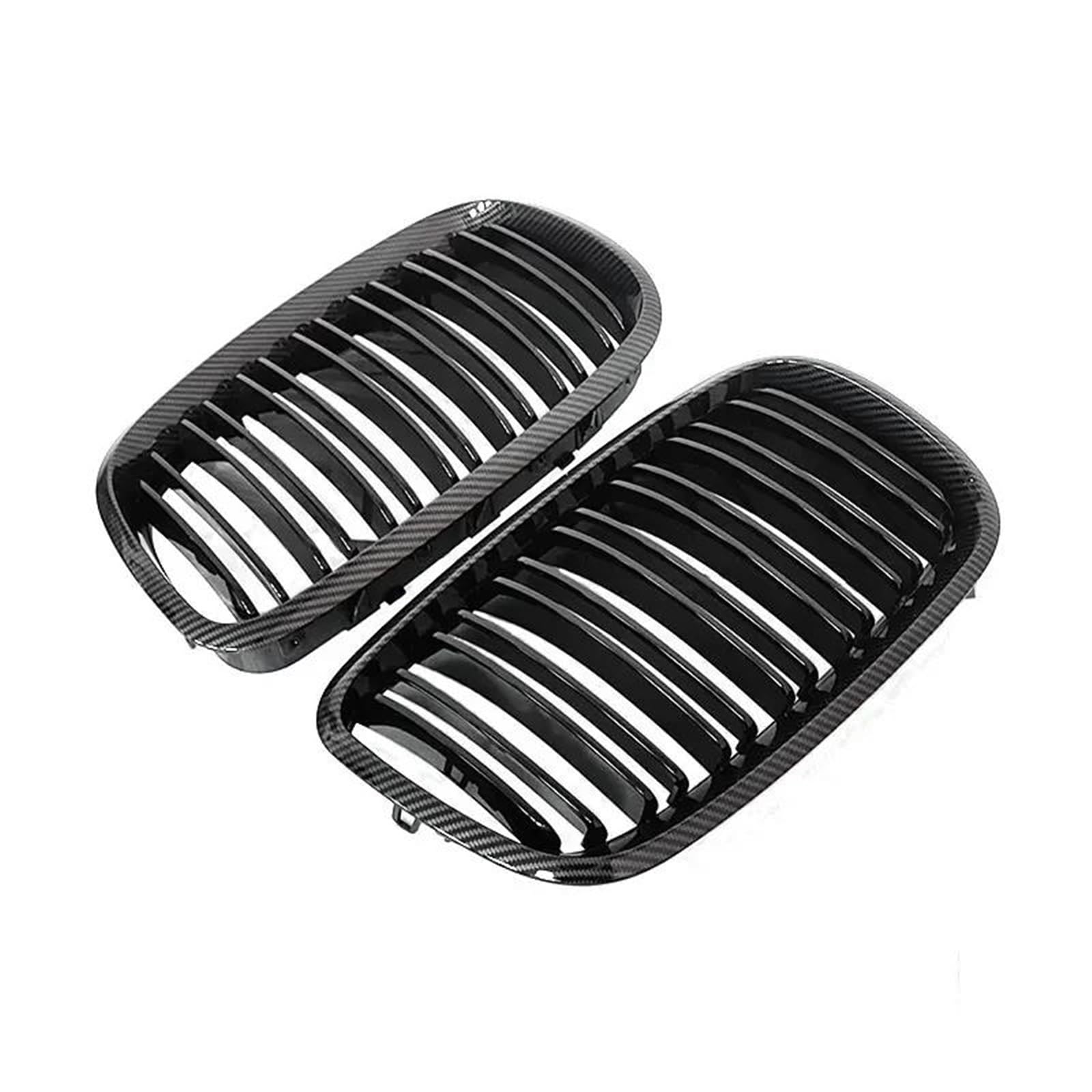 Calandre Avant Double Line Carbon pour BMW X5 E70 Look M Performance Unique