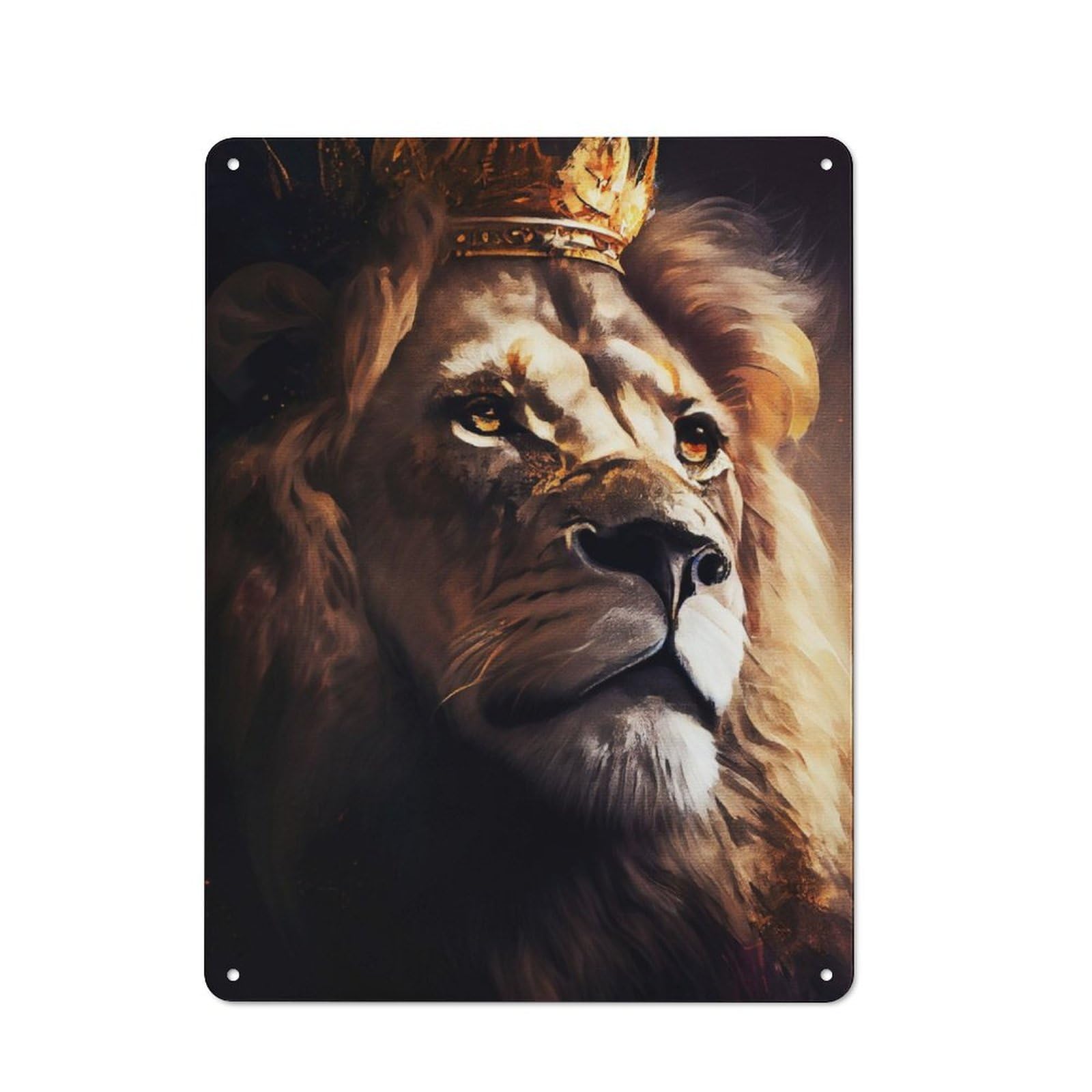 Junmoney The King Forest Retro-Style Metal Plaque 40X30cm For Kitchen Or Home Bar, Gift For Home Bar Enthusiasts During The Christmas Season